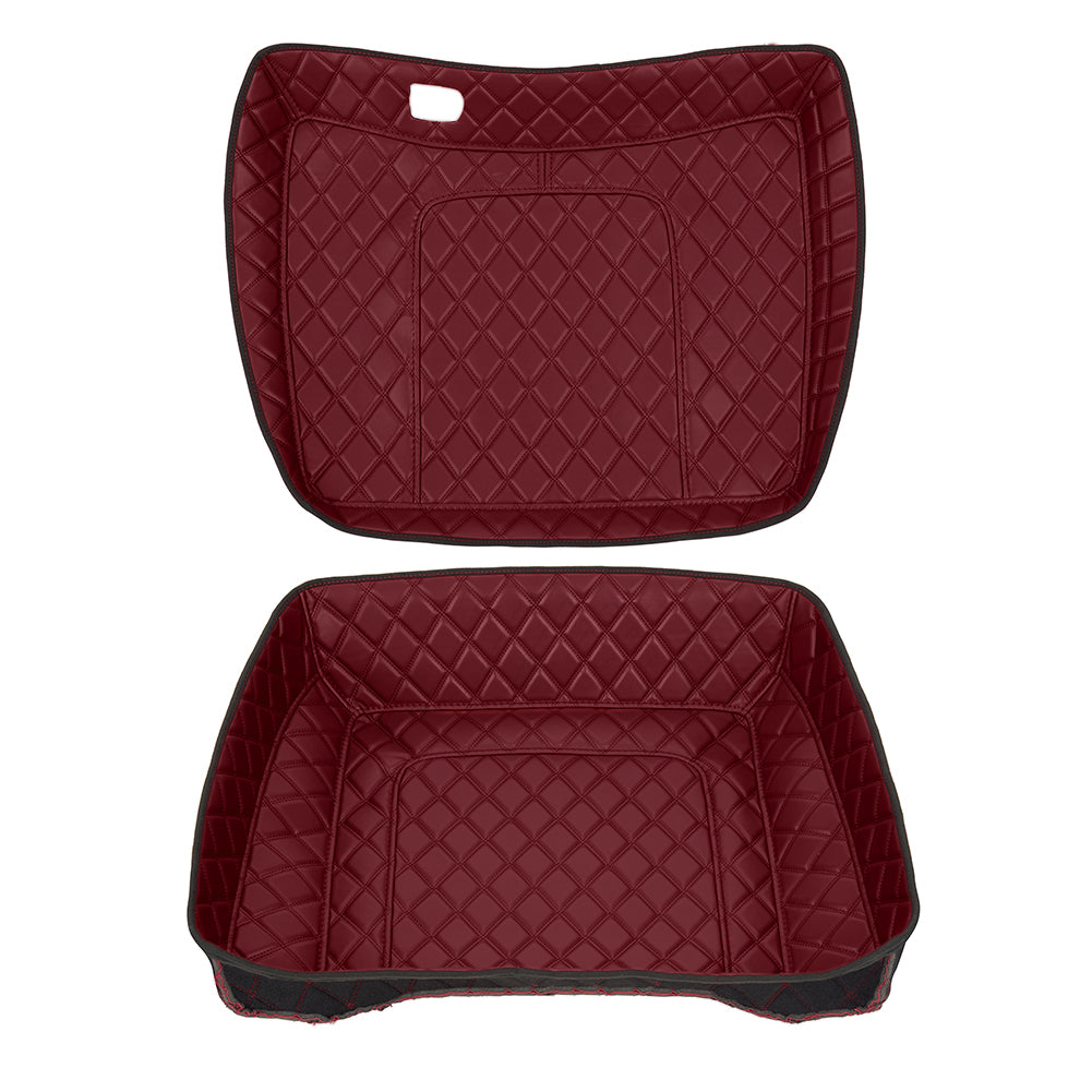 Tour Trunk Pack Liners Fit 2014-2023 Models Diamond Grid PU Leather Shockproof Inner Lining