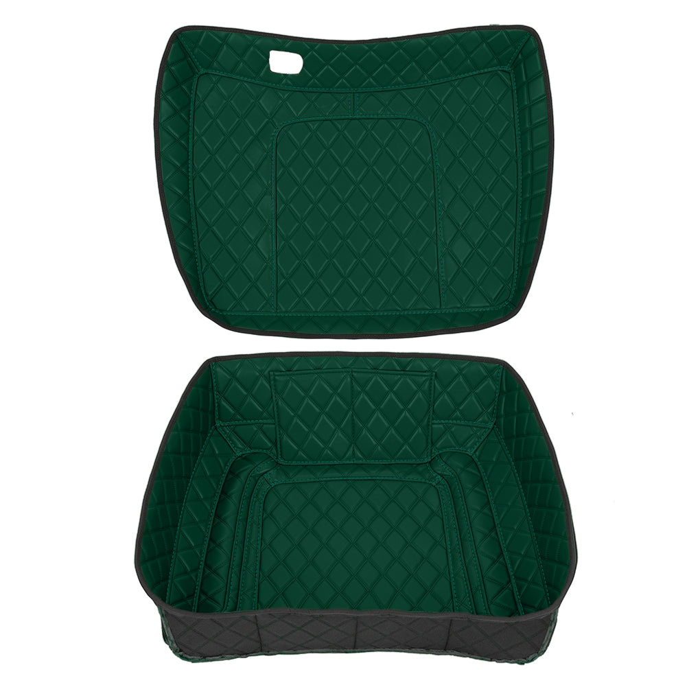 Tour Trunk Pack Liners Fit 2014-2023 Models Diamond Grid PU Leather Shockproof Inner Lining