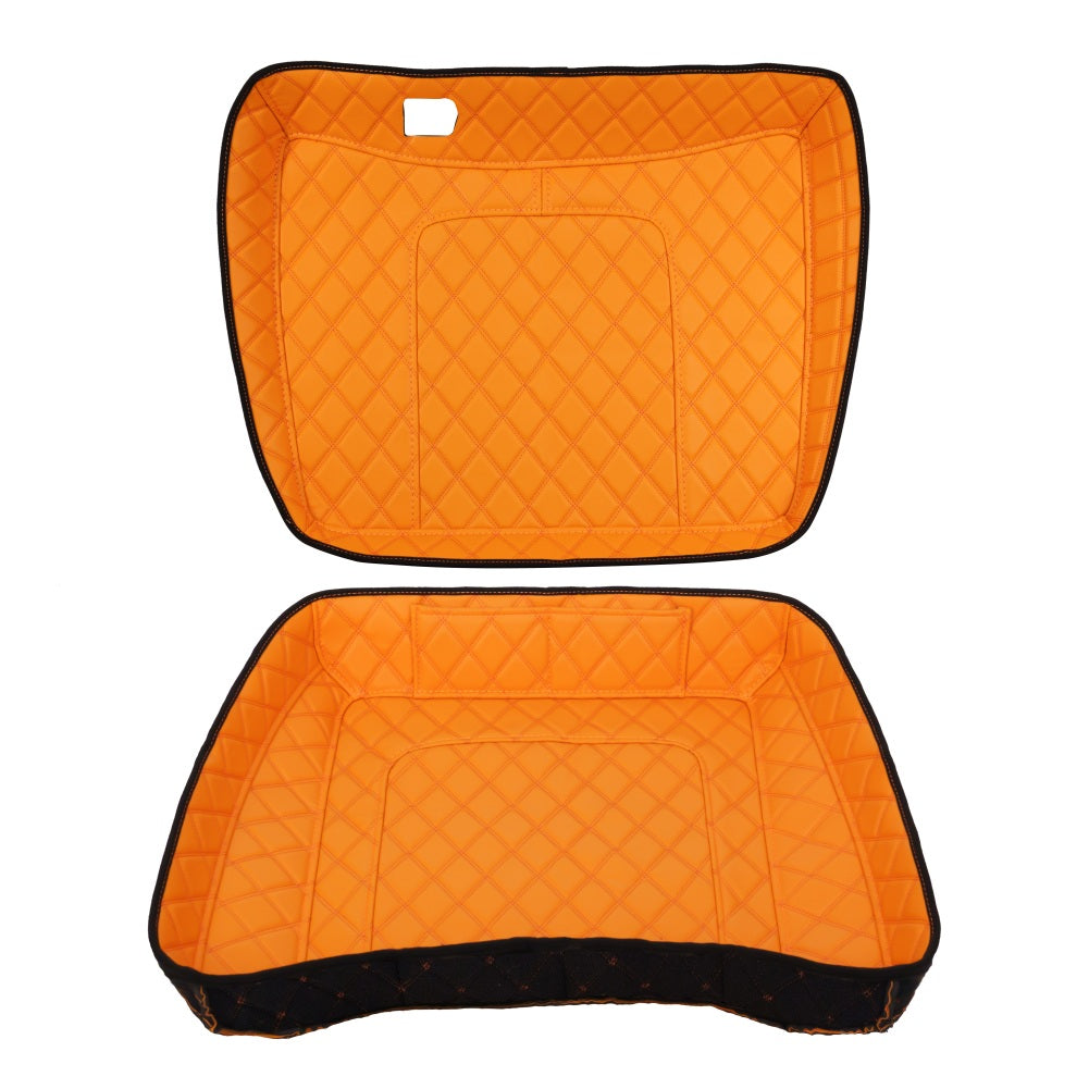 Tour Trunk Pack Liners Fit 2014-2023 Models Diamond Grid PU Leather Shockproof Inner Lining