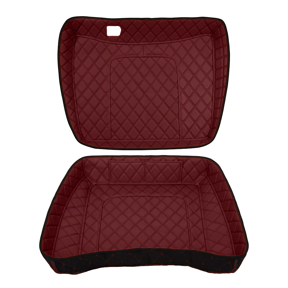 Tour Trunk Pack Liners Fit 2014-2023 Models Diamond Grid PU Leather Shockproof Inner Lining