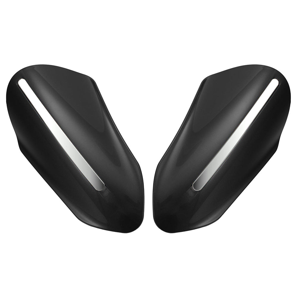 Mats Csrewy Hand Guards with Chrome Trim (without LED light)– Universal Motorcycle Handguards for Wind & Debris Protection