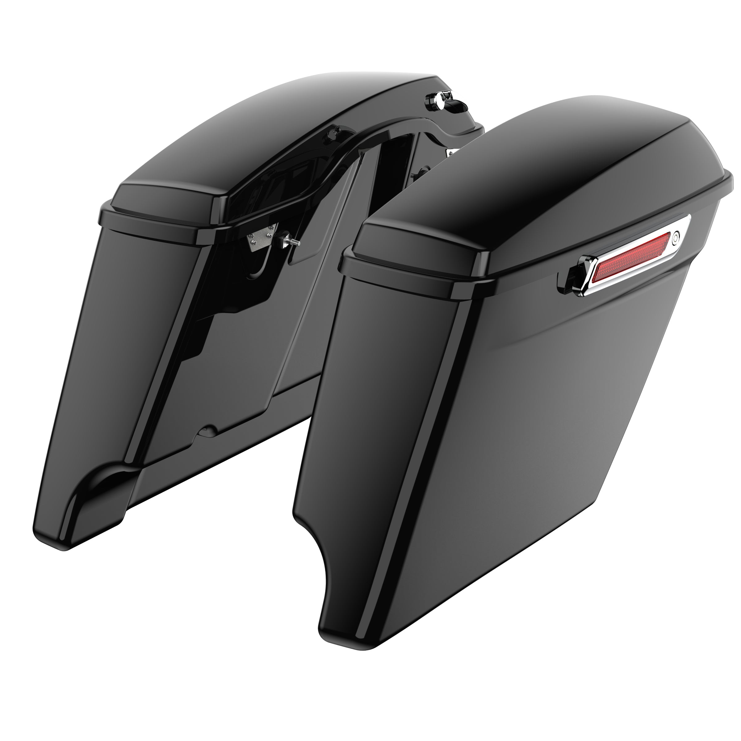 3.93" Stretched Saddlebag Bottoms with Lids - Fit for Harley Touring (2014+)