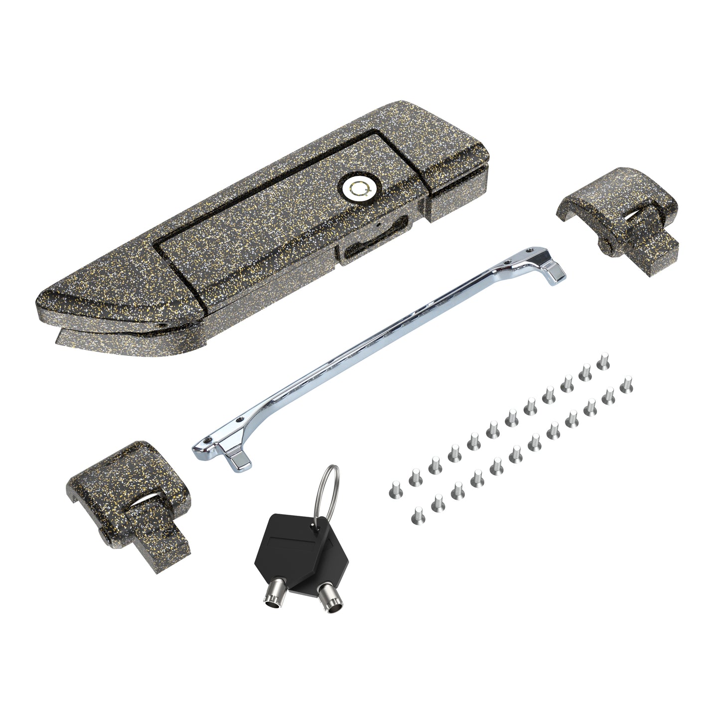 Tour Trunk Pack Latches and Hinges:Kit for Mats Csrewy Razor, Chopped, and King Tour Trunk Packs