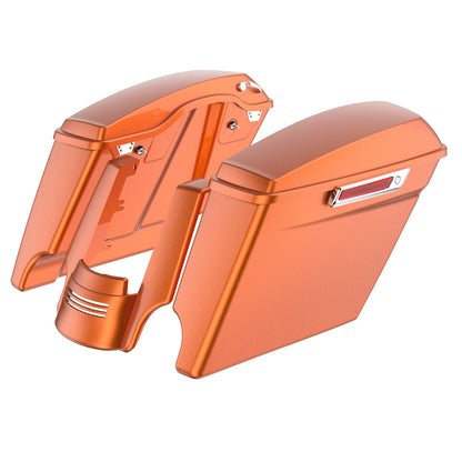 STRETCHED SADDLEBAG BOTTOMS WITH LIDS & STRETCHED REAR FENDER EXTENSION FOR 2014+ TOURING