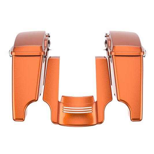 STRETCHED SADDLEBAG BOTTOMS WITH LIDS & STRETCHED REAR FENDER EXTENSION FOR 2014+ TOURING