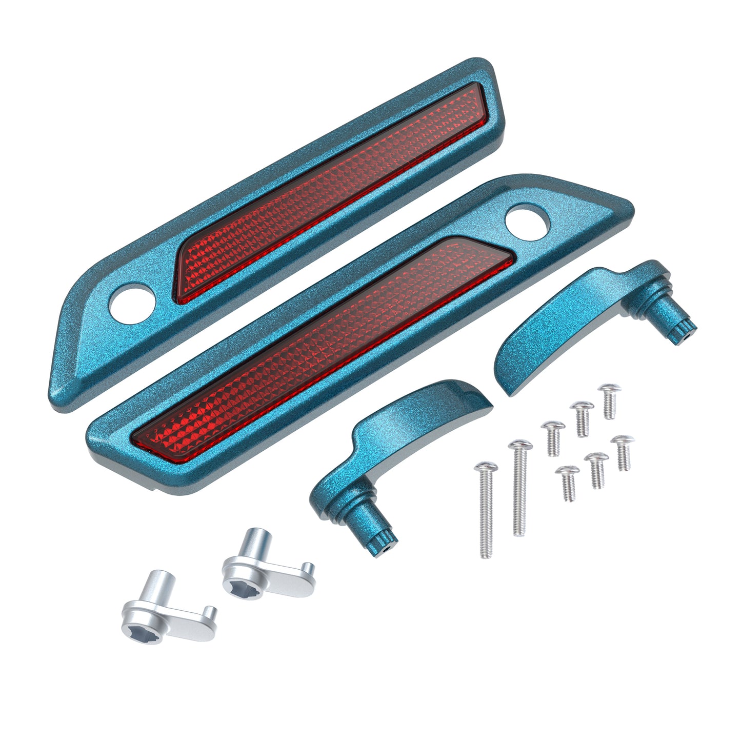 SADDLEBAG LID LEVER & LATCH COVER SET KIT FOR 2014+ HARLEY TOURING