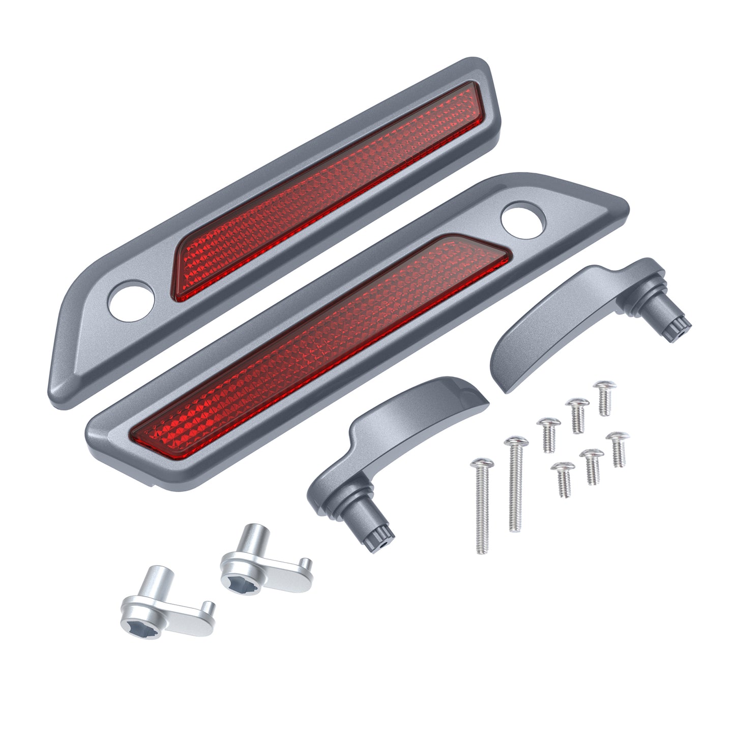 SADDLEBAG LID LEVER & LATCH COVER SET KIT FOR 2014+ HARLEY TOURING