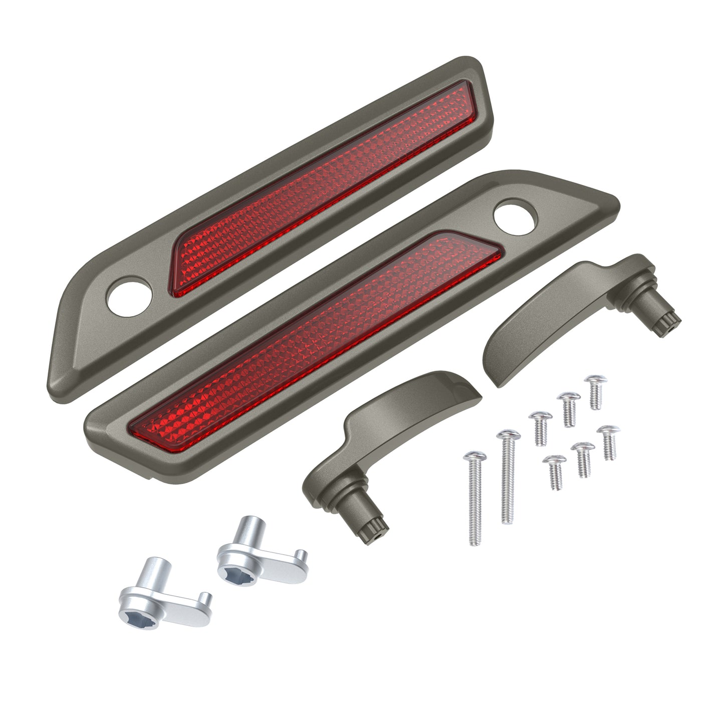 SADDLEBAG LID LEVER & LATCH COVER SET KIT FOR 2014+ HARLEY TOURING