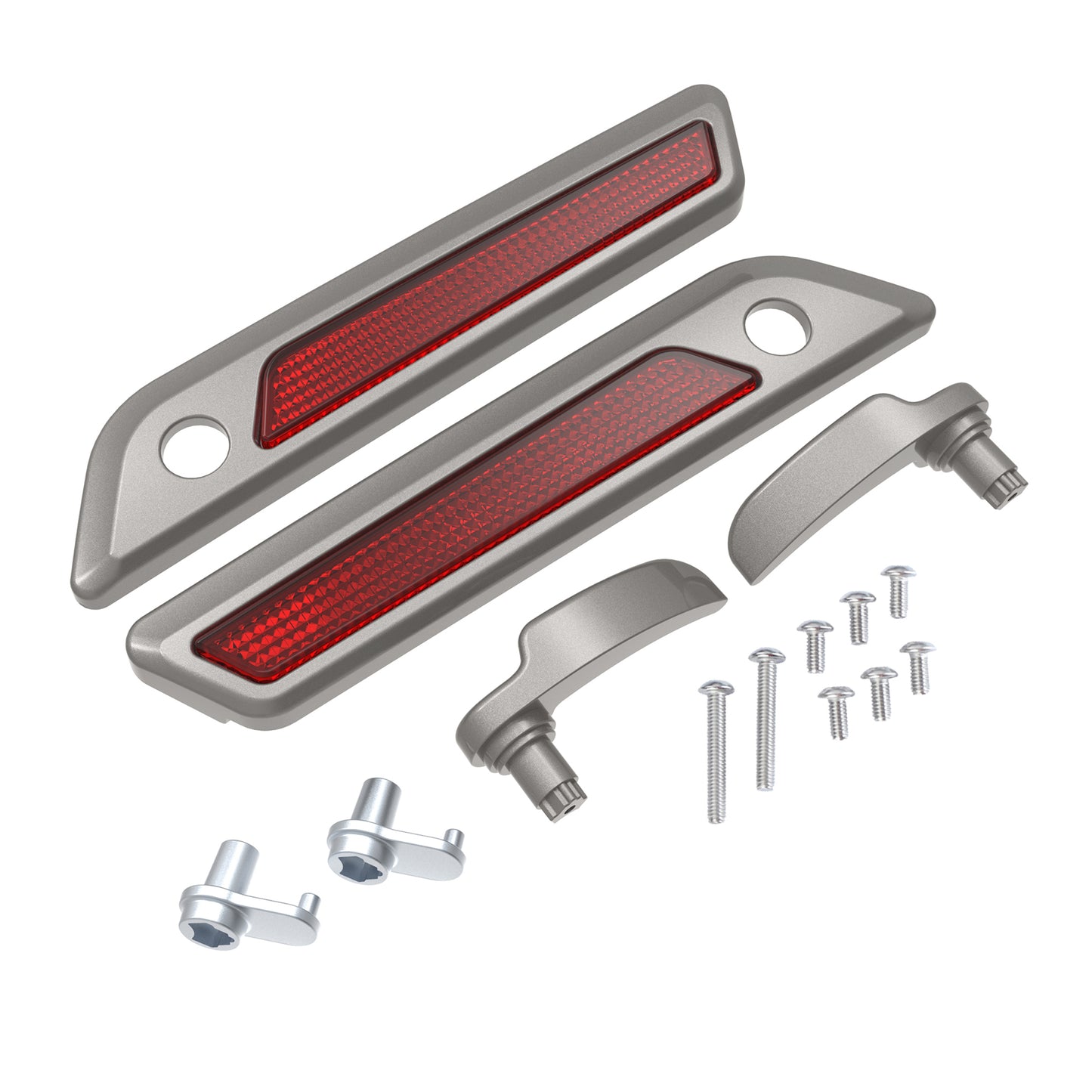 SADDLEBAG LID LEVER & LATCH COVER SET KIT FOR 2014+ HARLEY TOURING