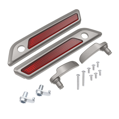 SADDLEBAG LID LEVER & LATCH COVER SET KIT FOR 2014+ HARLEY TOURING