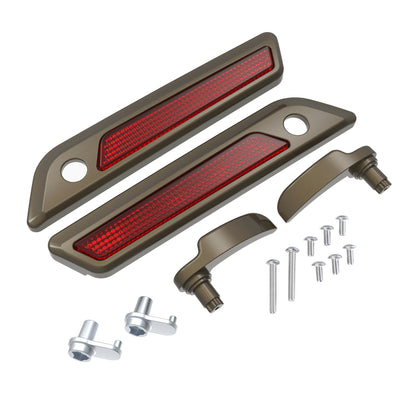 SADDLEBAG LID LEVER & LATCH COVER SET KIT FOR 2014+ HARLEY TOURING