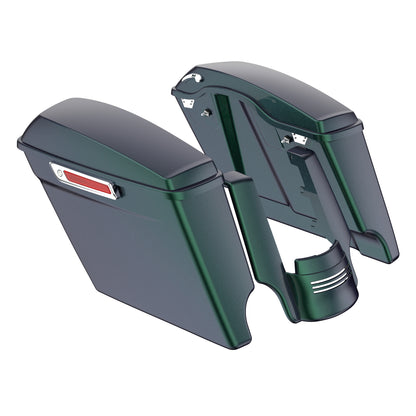 STRETCHED SADDLEBAG BOTTOMS WITH LIDS & STRETCHED REAR FENDER EXTENSION FOR 2014+ TOURING
