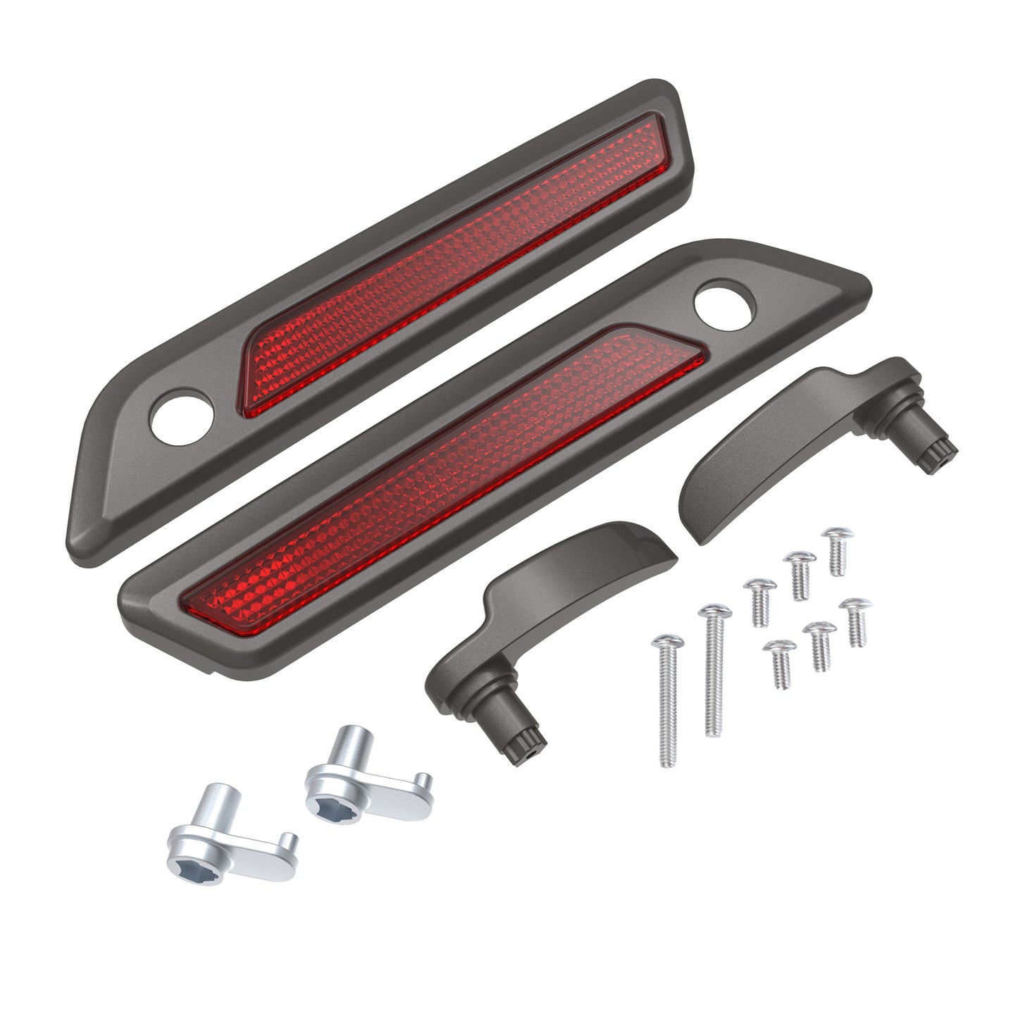 SADDLEBAG LID LEVER & LATCH COVER SET KIT FOR 2014+ HARLEY TOURING