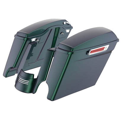 STRETCHED SADDLEBAG BOTTOMS WITH LIDS & STRETCHED REAR FENDER EXTENSION FOR 2014+ TOURING