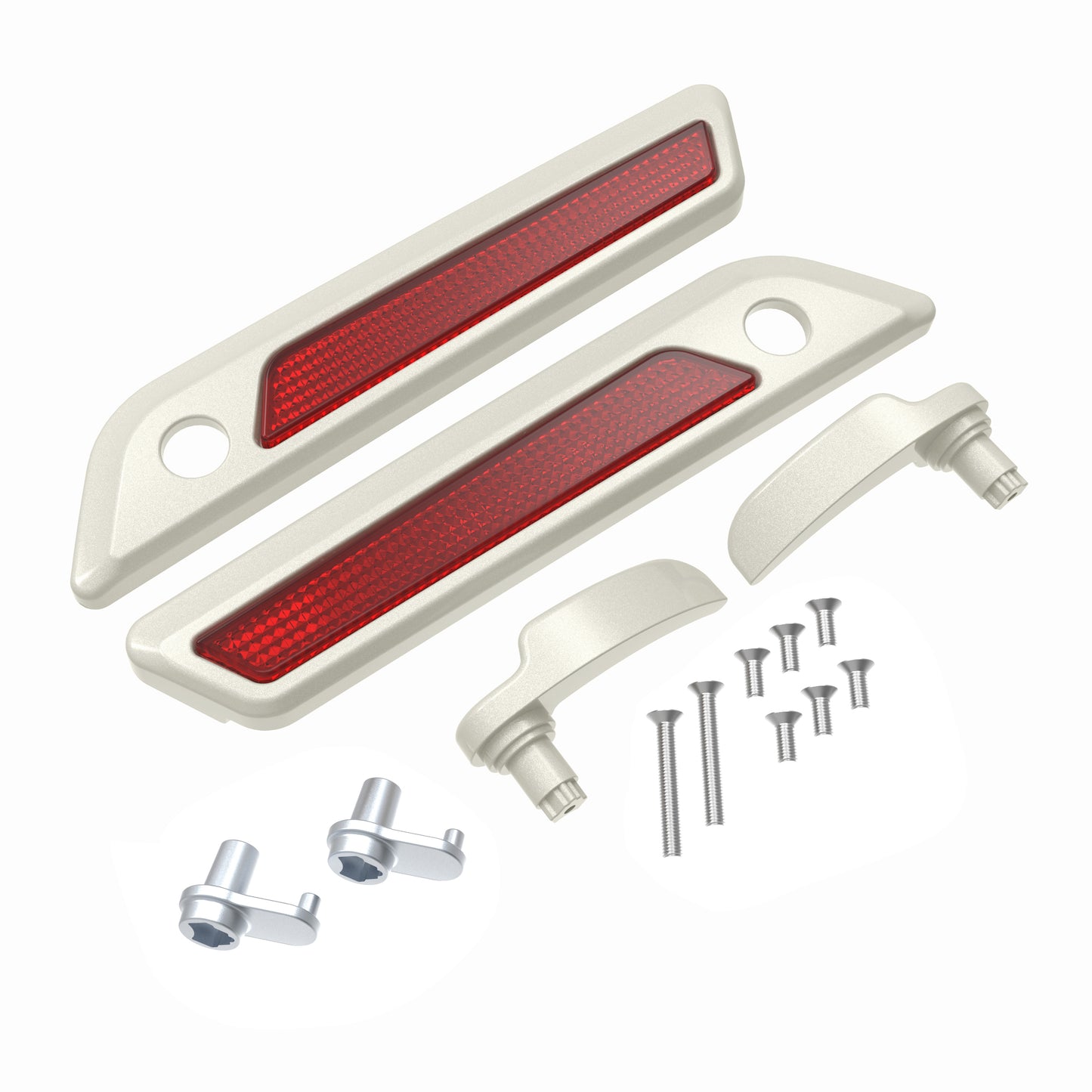 SADDLEBAG LID LEVER & LATCH COVER SET KIT FOR 2014+ HARLEY TOURING