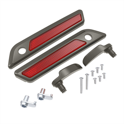 SADDLEBAG LID LEVER & LATCH COVER SET KIT FOR 2014+ HARLEY TOURING