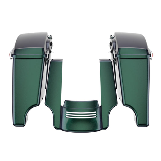 STRETCHED SADDLEBAG BOTTOMS WITH LIDS & STRETCHED REAR FENDER EXTENSION FOR 2014+ TOURING