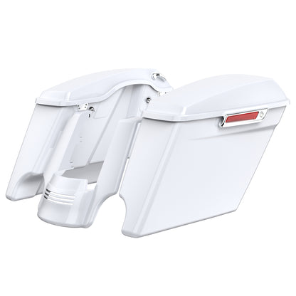 STRETCHED SADDLEBAG BOTTOMS WITH LIDS & STRETCHED REAR FENDER EXTENSION FOR 2014+ TOURING