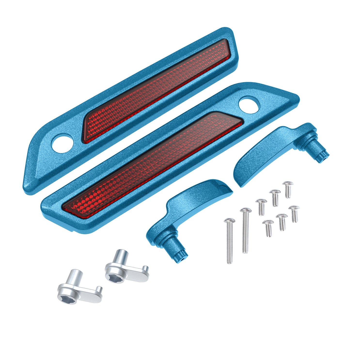 SADDLEBAG LID LEVER & LATCH COVER SET KIT FOR 2014+ HARLEY TOURING