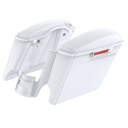 STRETCHED SADDLEBAG BOTTOMS WITH LIDS & STRETCHED REAR FENDER EXTENSION FOR 2014+ TOURING