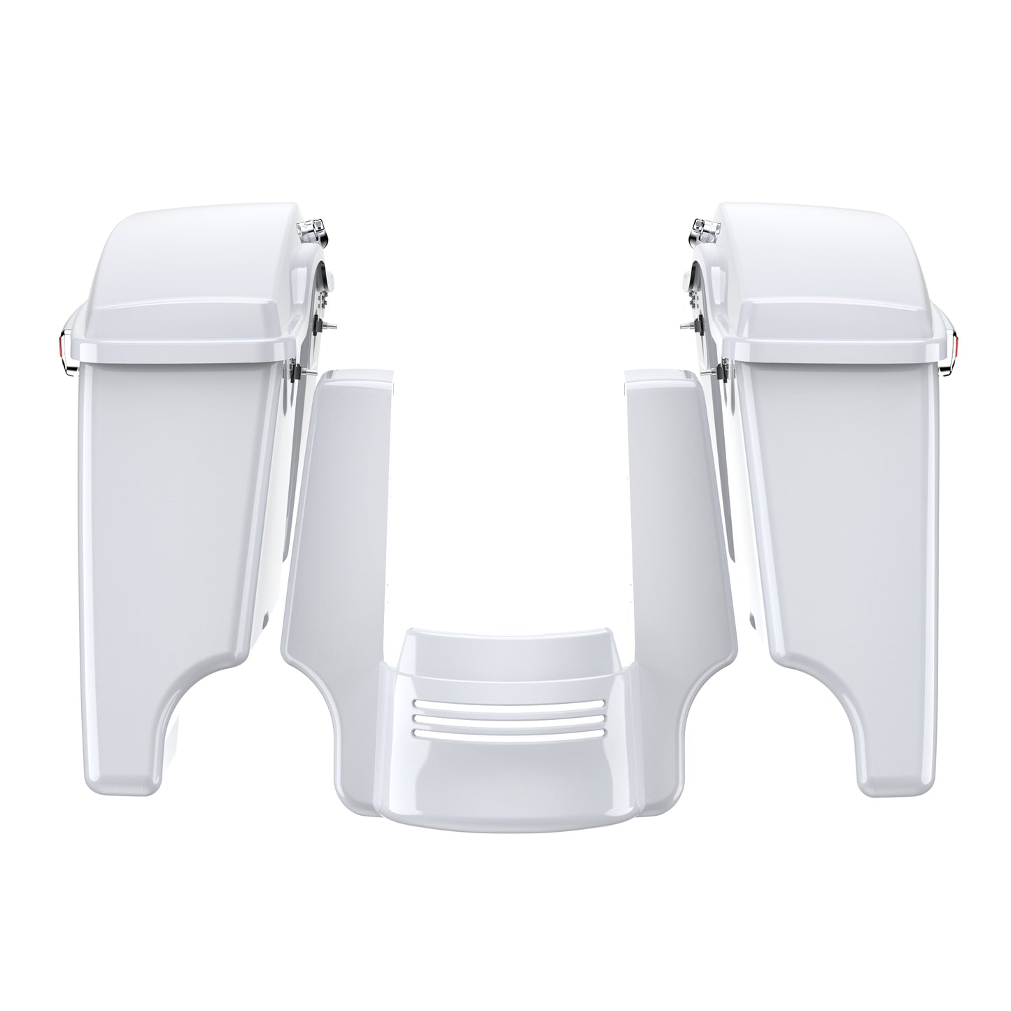 STRETCHED SADDLEBAG BOTTOMS WITH LIDS & STRETCHED REAR FENDER EXTENSION FOR 2014+ TOURING