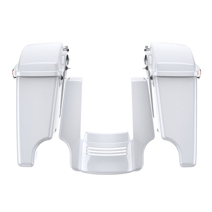 STRETCHED SADDLEBAG BOTTOMS WITH LIDS & STRETCHED REAR FENDER EXTENSION FOR 2014+ TOURING