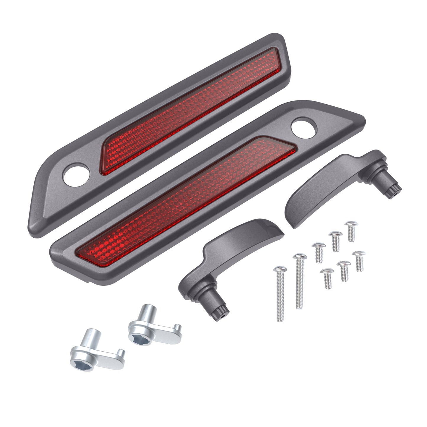 SADDLEBAG LID LEVER & LATCH COVER SET KIT FOR 2014+ HARLEY TOURING