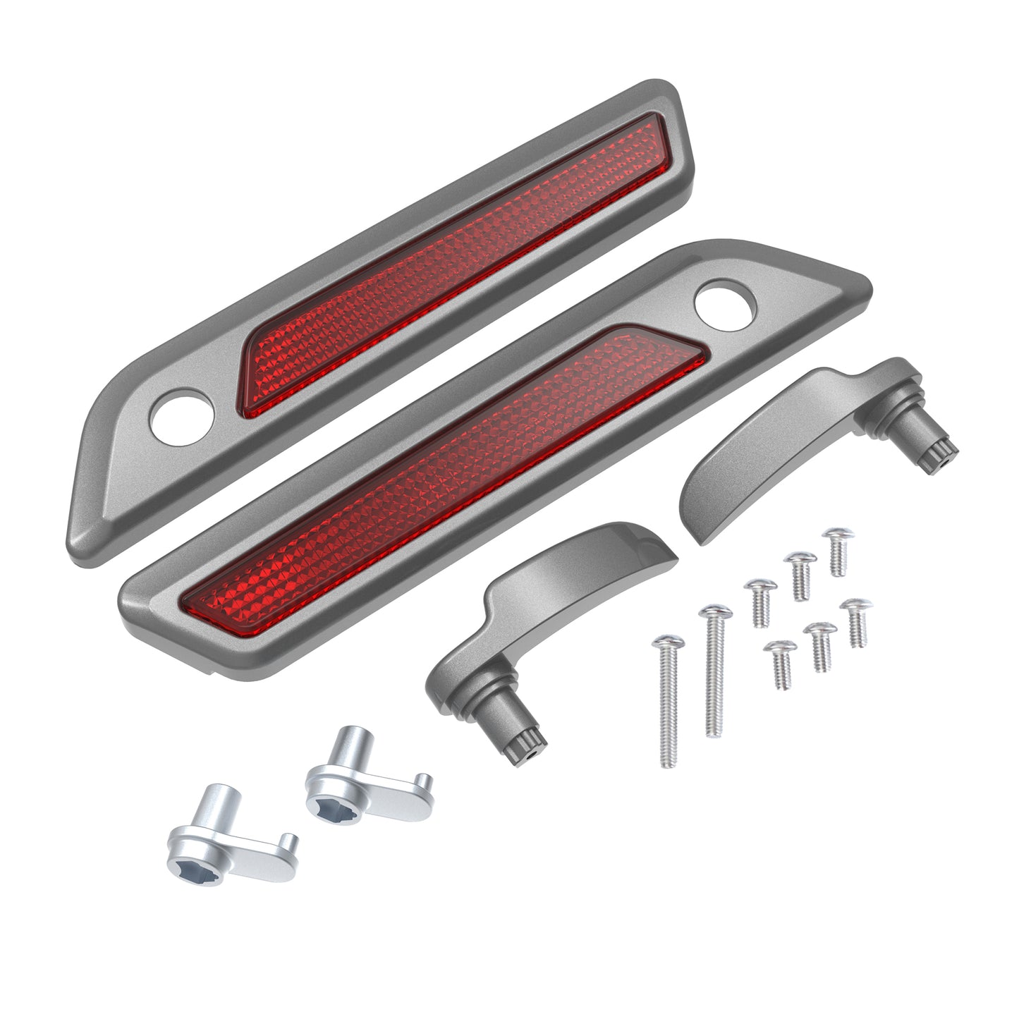 SADDLEBAG LID LEVER & LATCH COVER SET KIT FOR 2014+ HARLEY TOURING