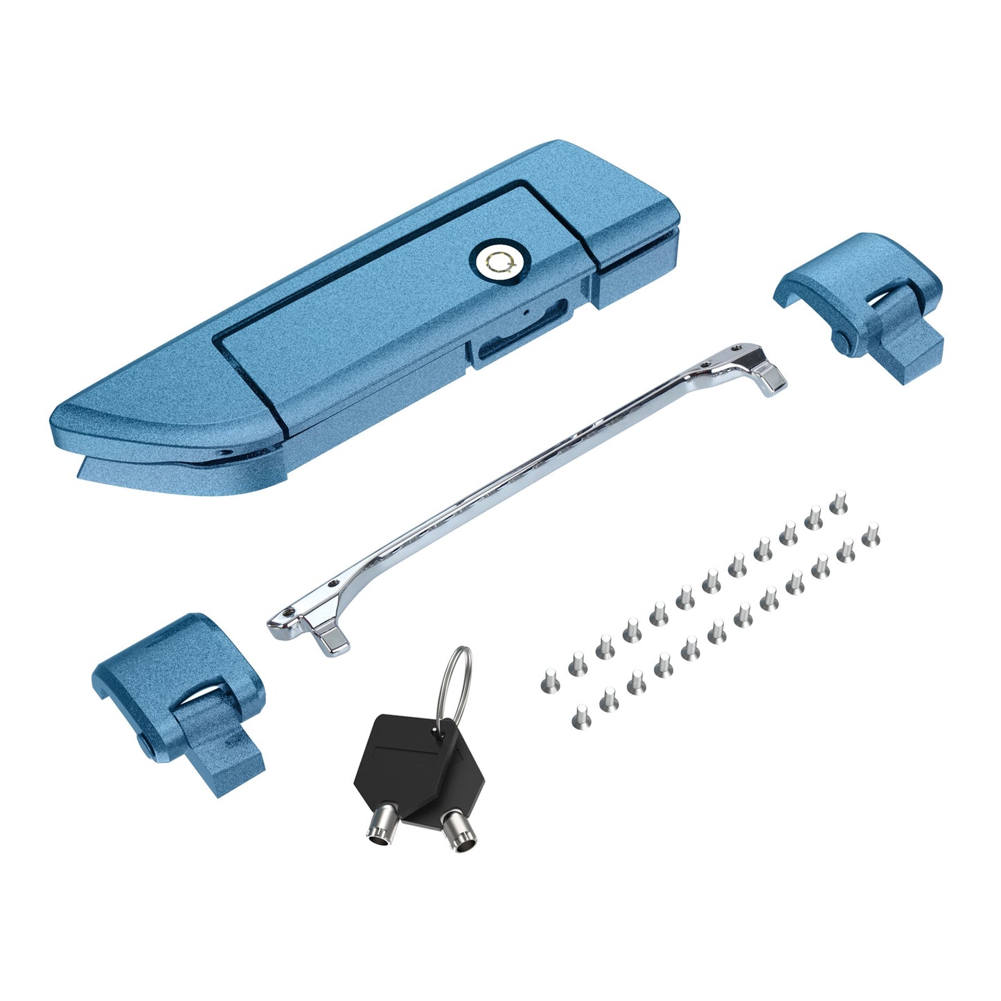 Tour Trunk Pack Latches and Hinges:Kit for Mats Csrewy Razor, Chopped, and King Tour Trunk Packs