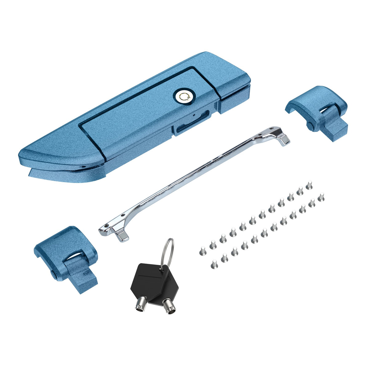 Tour Trunk Pack Latches and Hinges:Kit for Mats Csrewy Razor, Chopped, and King Tour Trunk Packs