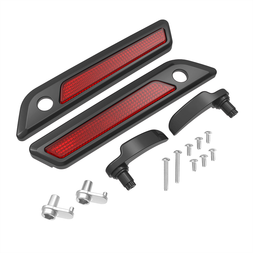 SADDLEBAG LID LEVER & LATCH COVER SET KIT FOR 2014+ HARLEY TOURING