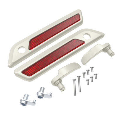 SADDLEBAG LID LEVER & LATCH COVER SET KIT FOR 2014+ HARLEY TOURING