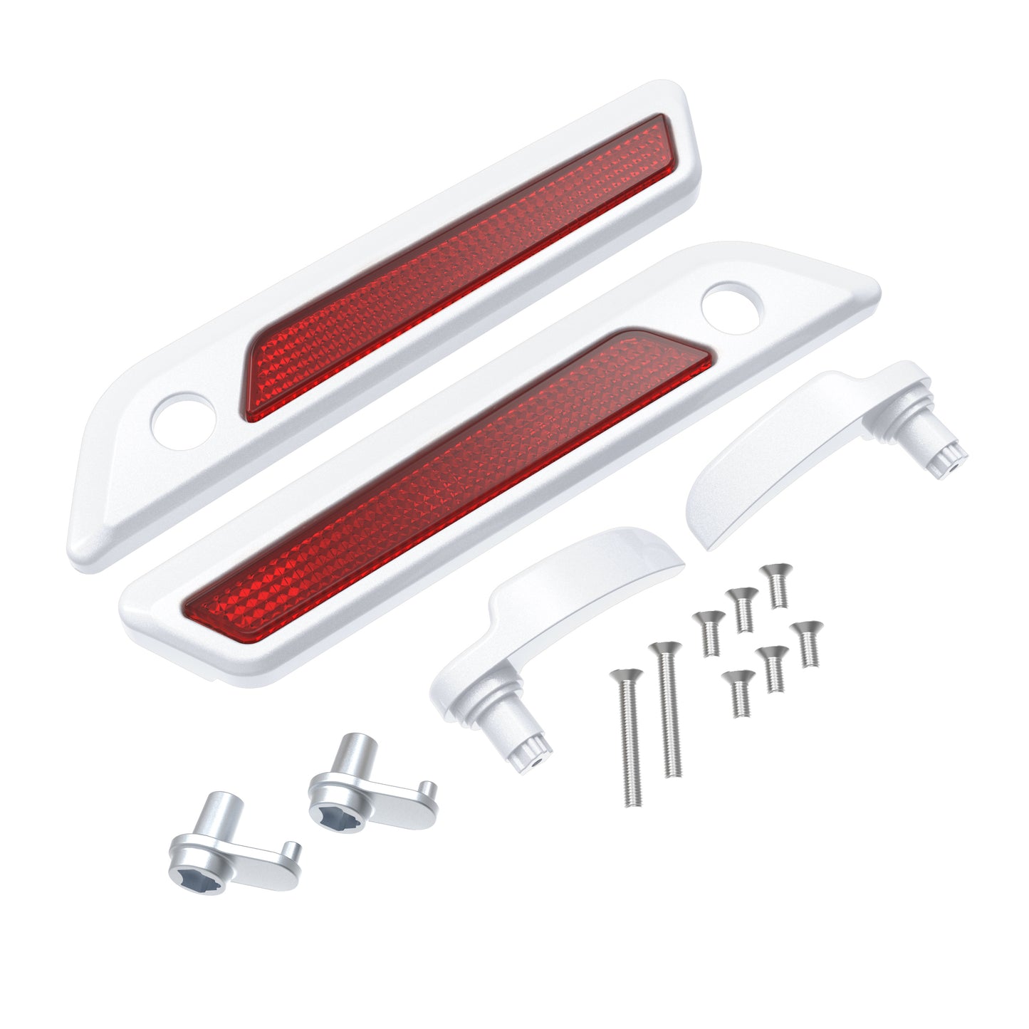 SADDLEBAG LID LEVER & LATCH COVER SET KIT FOR 2014+ HARLEY TOURING