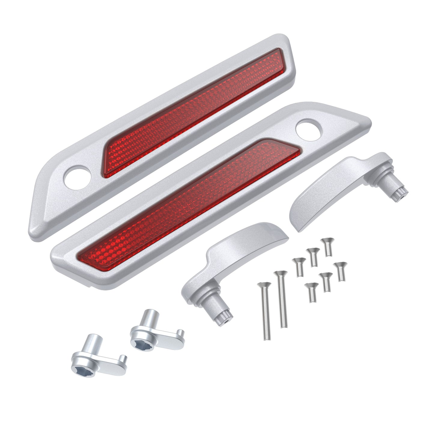 SADDLEBAG LID LEVER & LATCH COVER SET KIT FOR 2014+ HARLEY TOURING
