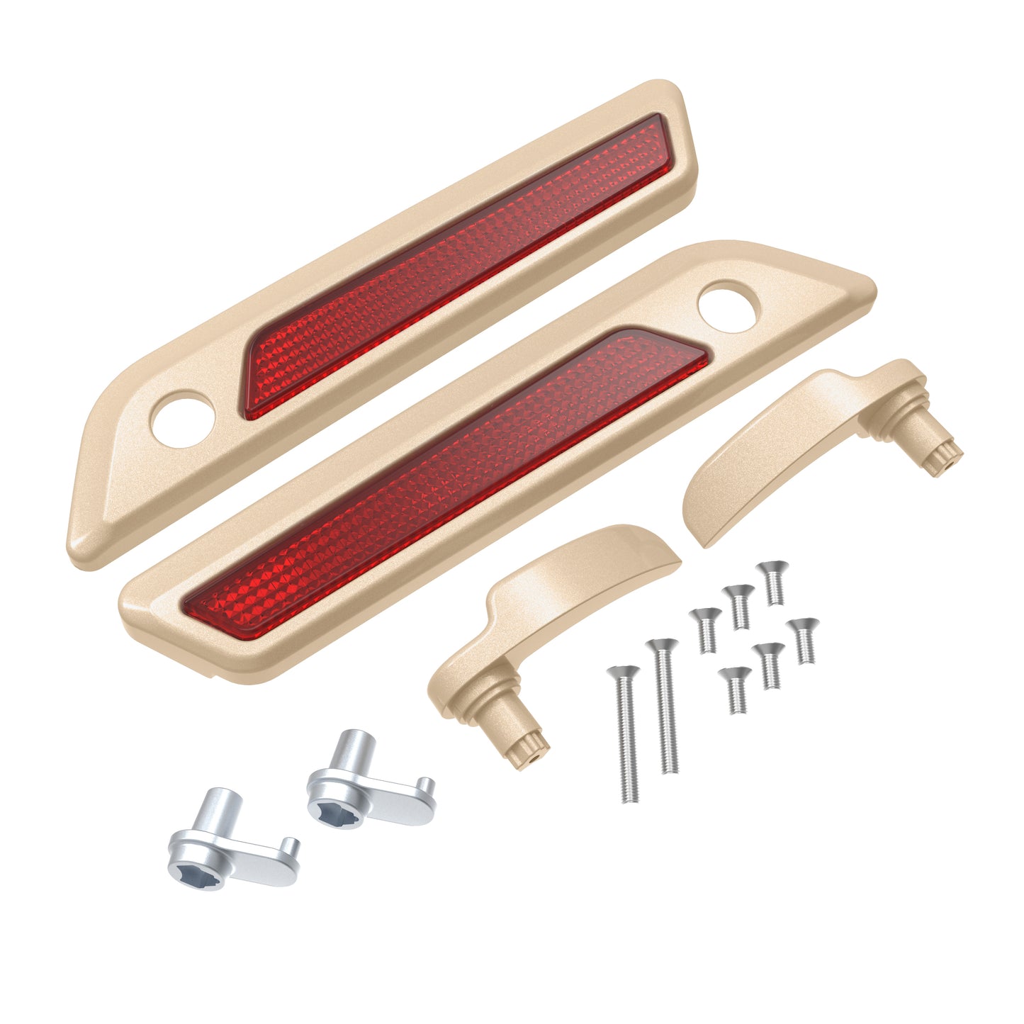 SADDLEBAG LID LEVER & LATCH COVER SET KIT FOR 2014+ HARLEY TOURING