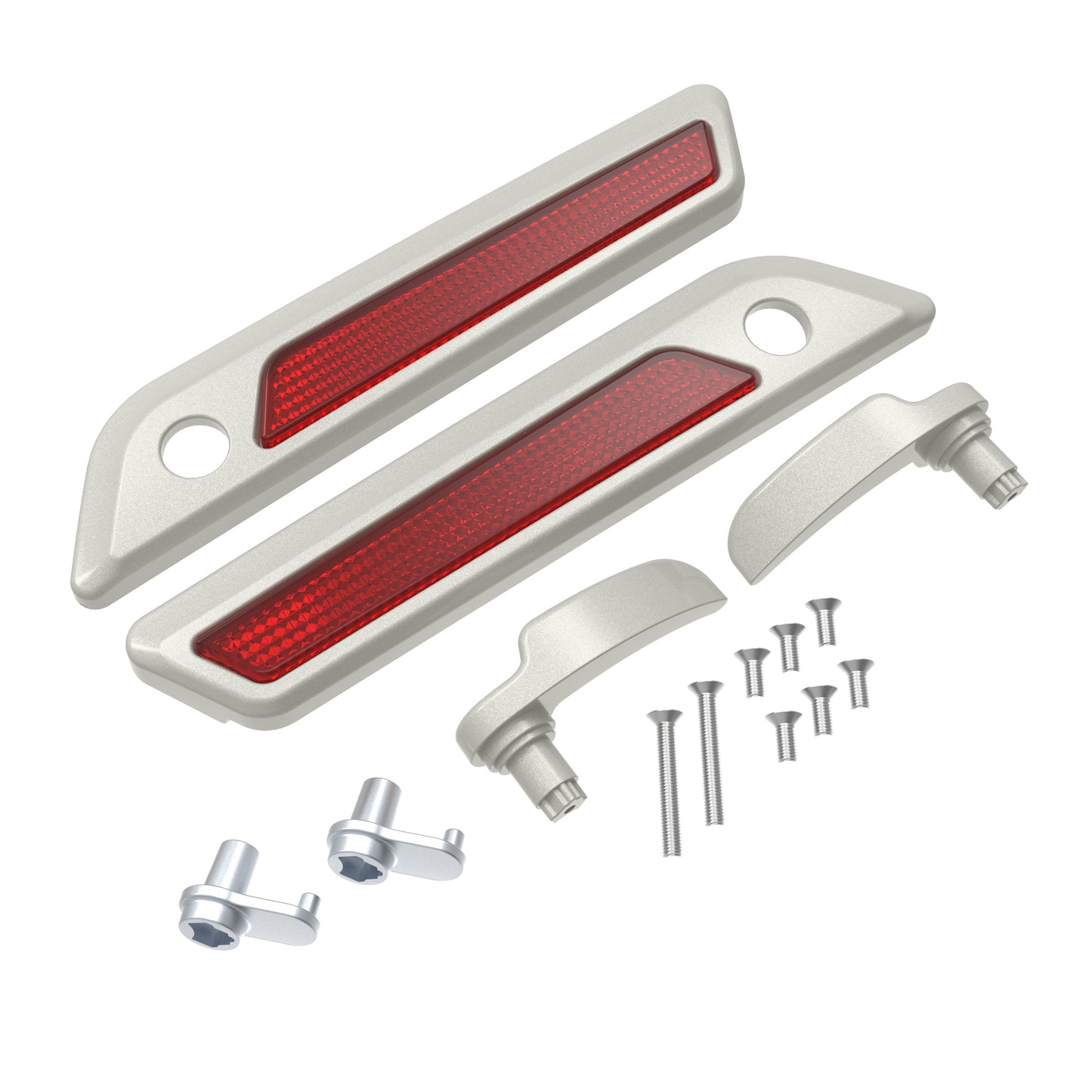 SADDLEBAG LID LEVER & LATCH COVER SET KIT FOR 2014+ HARLEY TOURING