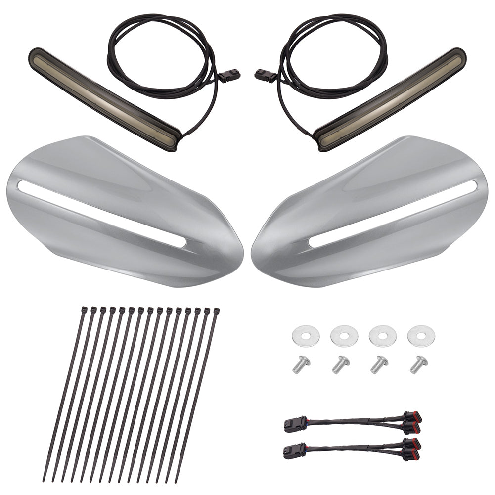 Mats-Csrewy Color-Matched Hand Guards with LED For '93–'26 Harley Touring & Softail