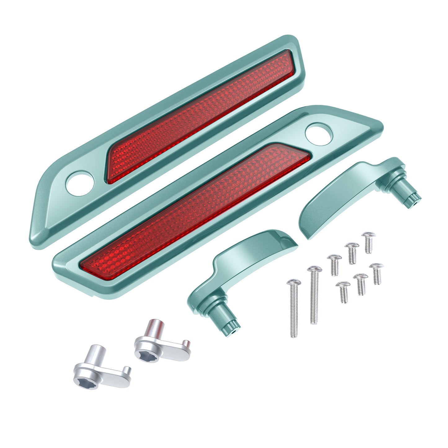 SADDLEBAG LID LEVER & LATCH COVER SET KIT FOR 2014+ HARLEY TOURING