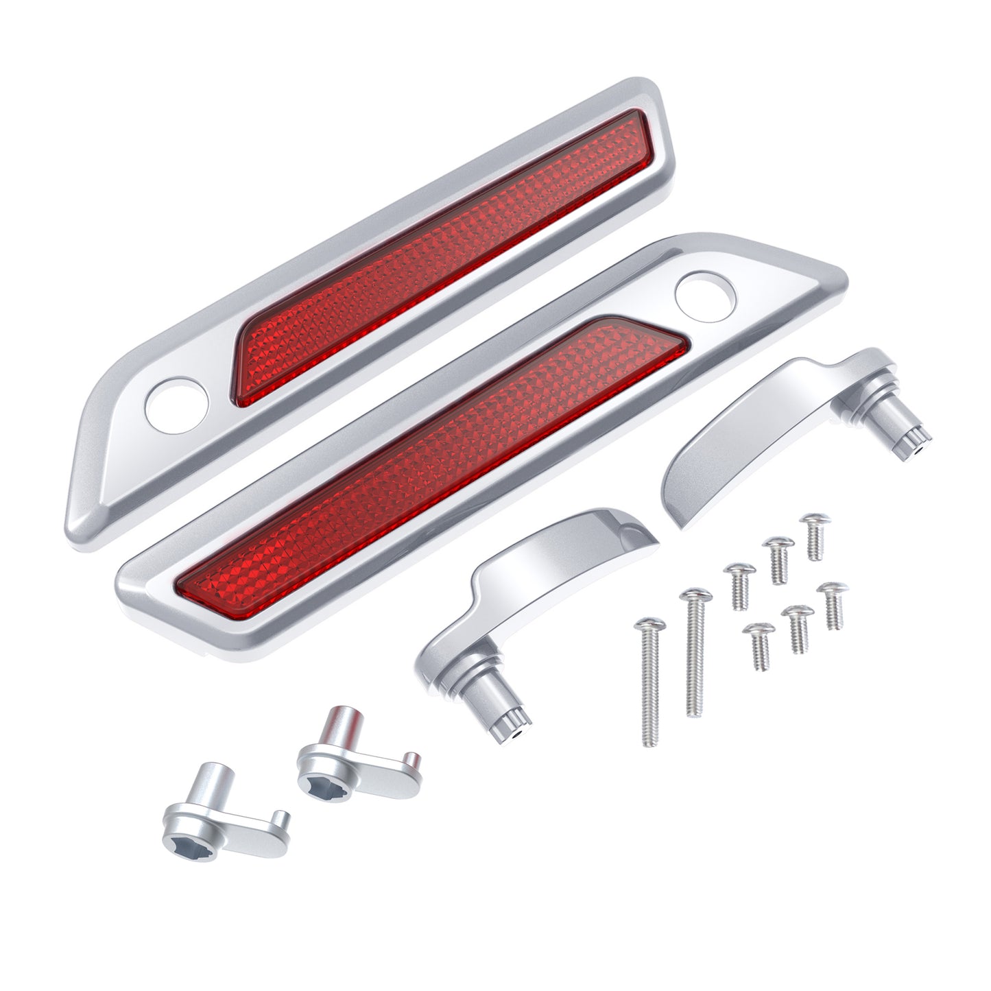 SADDLEBAG LID LEVER & LATCH COVER SET KIT FOR 2014+ HARLEY TOURING