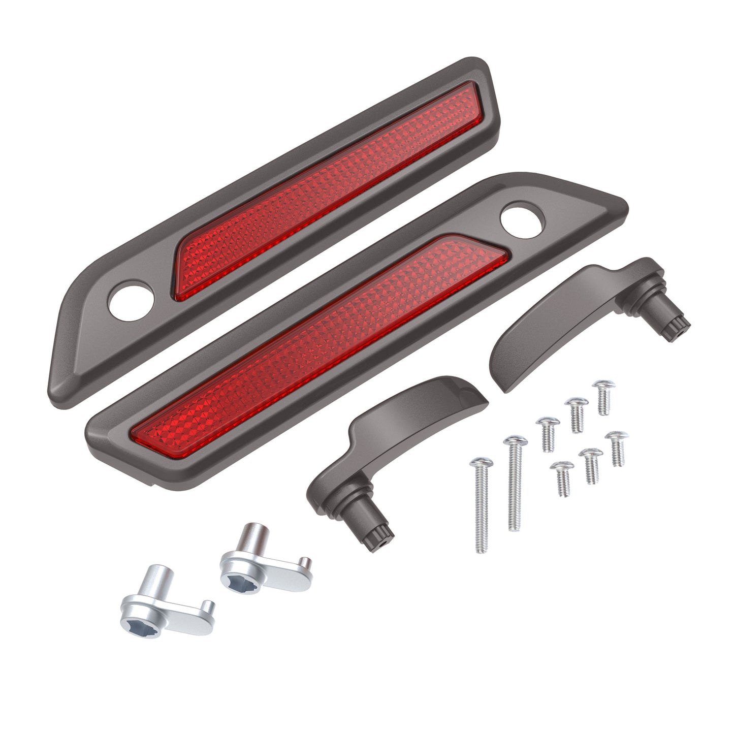 SADDLEBAG LID LEVER & LATCH COVER SET KIT FOR 2014+ HARLEY TOURING