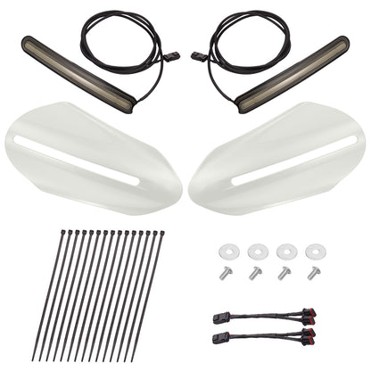 Color Matched Harley Hand Guards with LED for Touring & Softails