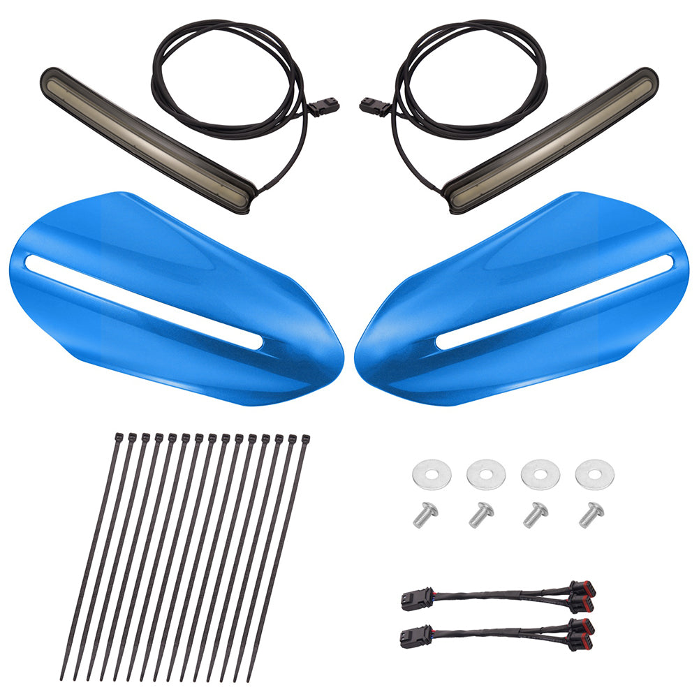Mats-Csrewy Color-Matched Hand Guards with LED For '93–'26 Harley Touring & Softail
