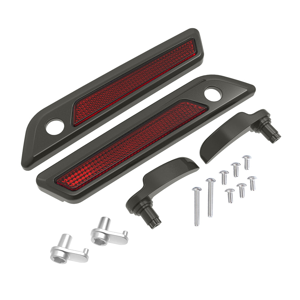 SADDLEBAG LID LEVER & LATCH COVER SET KIT FOR 2014+ HARLEY TOURING