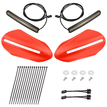 Color Matched Harley Hand Guards with LED for Touring & Softails