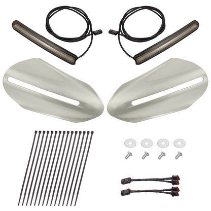 Color Matched Harley Hand Guards with LED for Touring & Softails