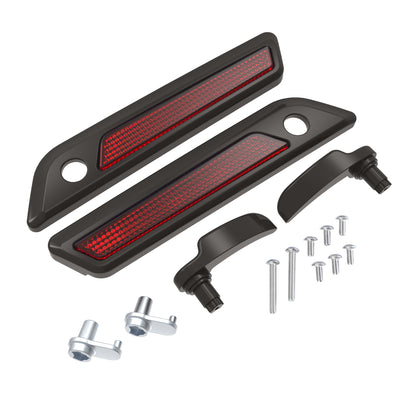 SADDLEBAG LID LEVER & LATCH COVER SET KIT FOR 2014+ HARLEY TOURING