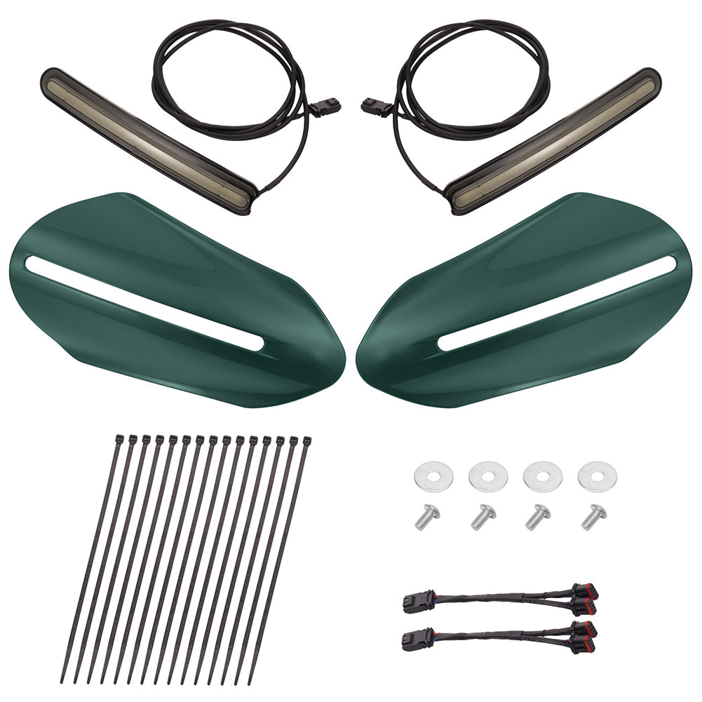 Mats-Csrewy Color-Matched Hand Guards with LED For '93–'26 Harley Touring & Softail