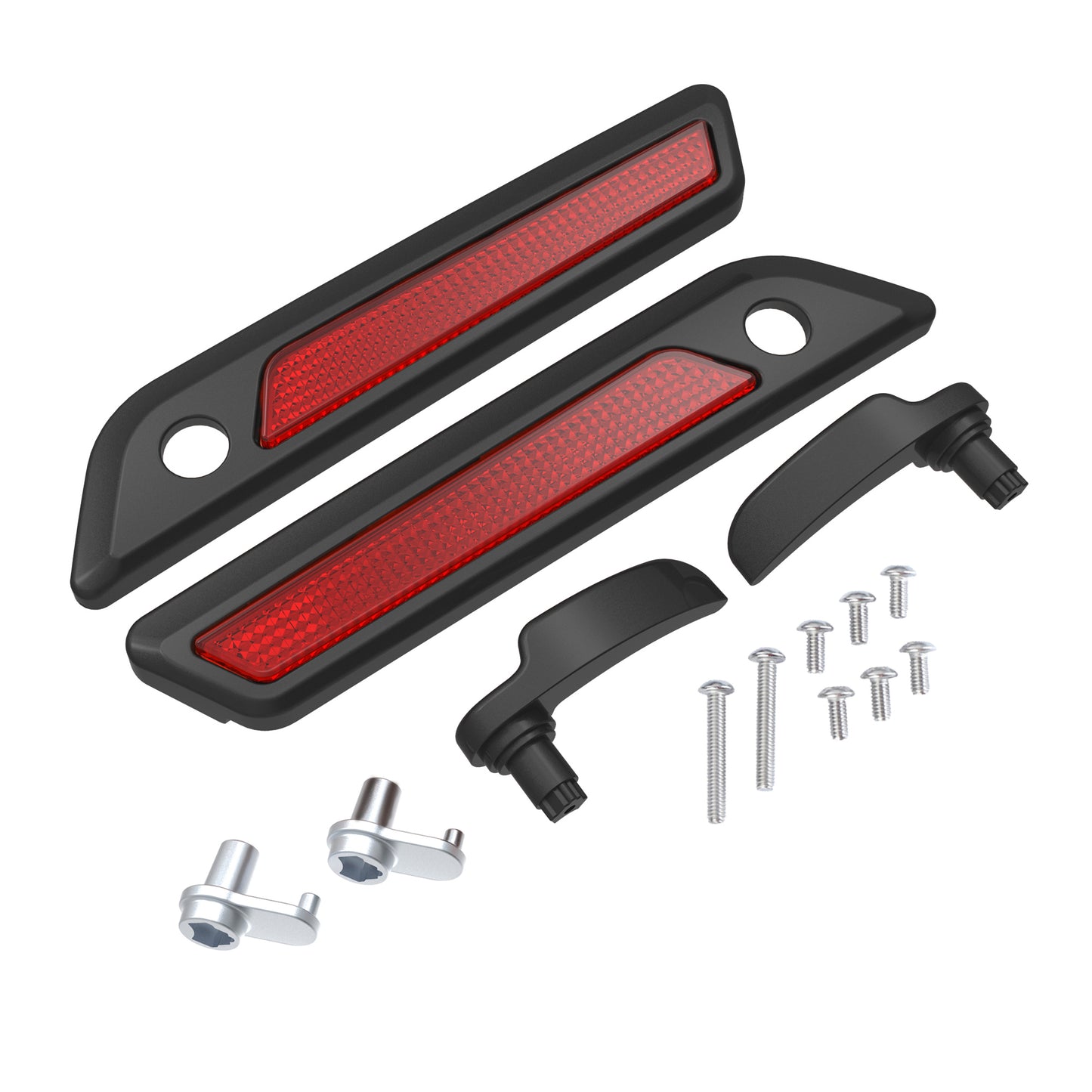 SADDLEBAG LID LEVER & LATCH COVER SET KIT FOR 2014+ HARLEY TOURING