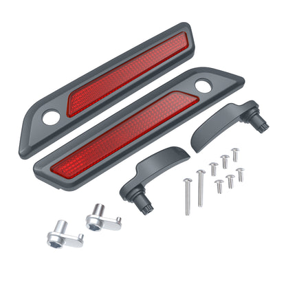 SADDLEBAG LID LEVER & LATCH COVER SET KIT FOR 2014+ HARLEY TOURING