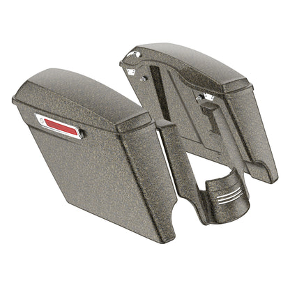 STRETCHED SADDLEBAG BOTTOMS WITH LIDS & STRETCHED REAR FENDER EXTENSION FOR 2014+ TOURING